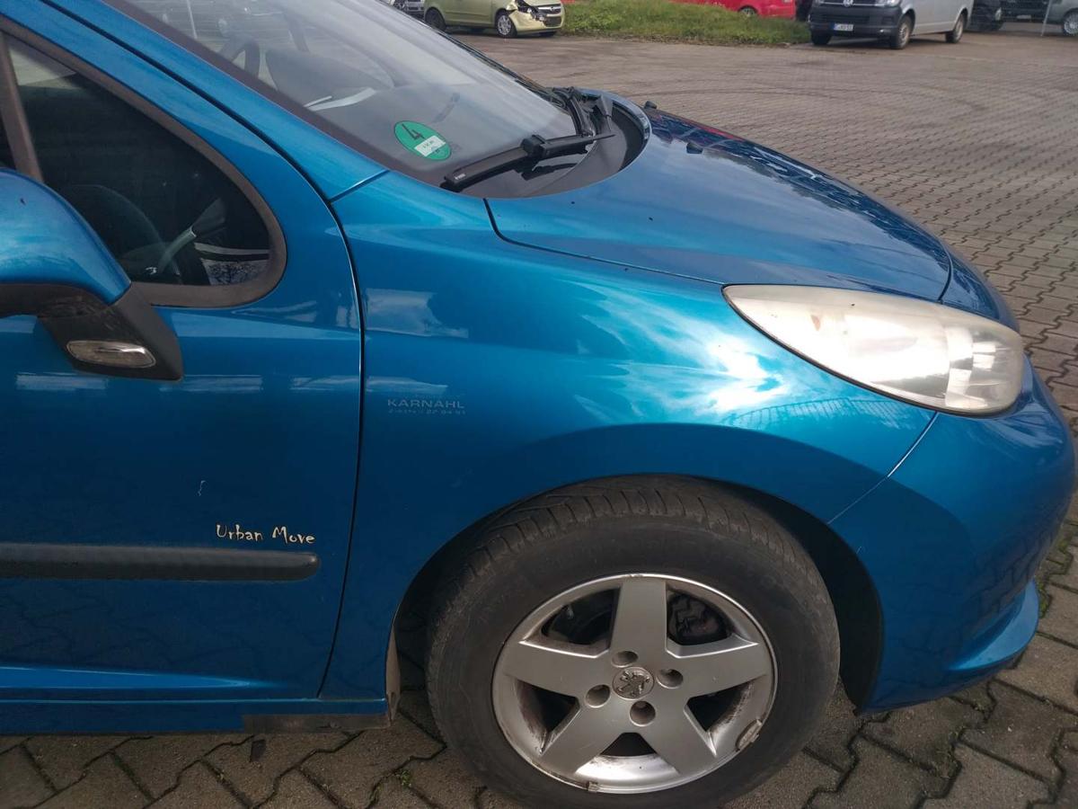Peugeot 207 original Kotflügel vorn rechts KMU Blaumetallic Bj.2008